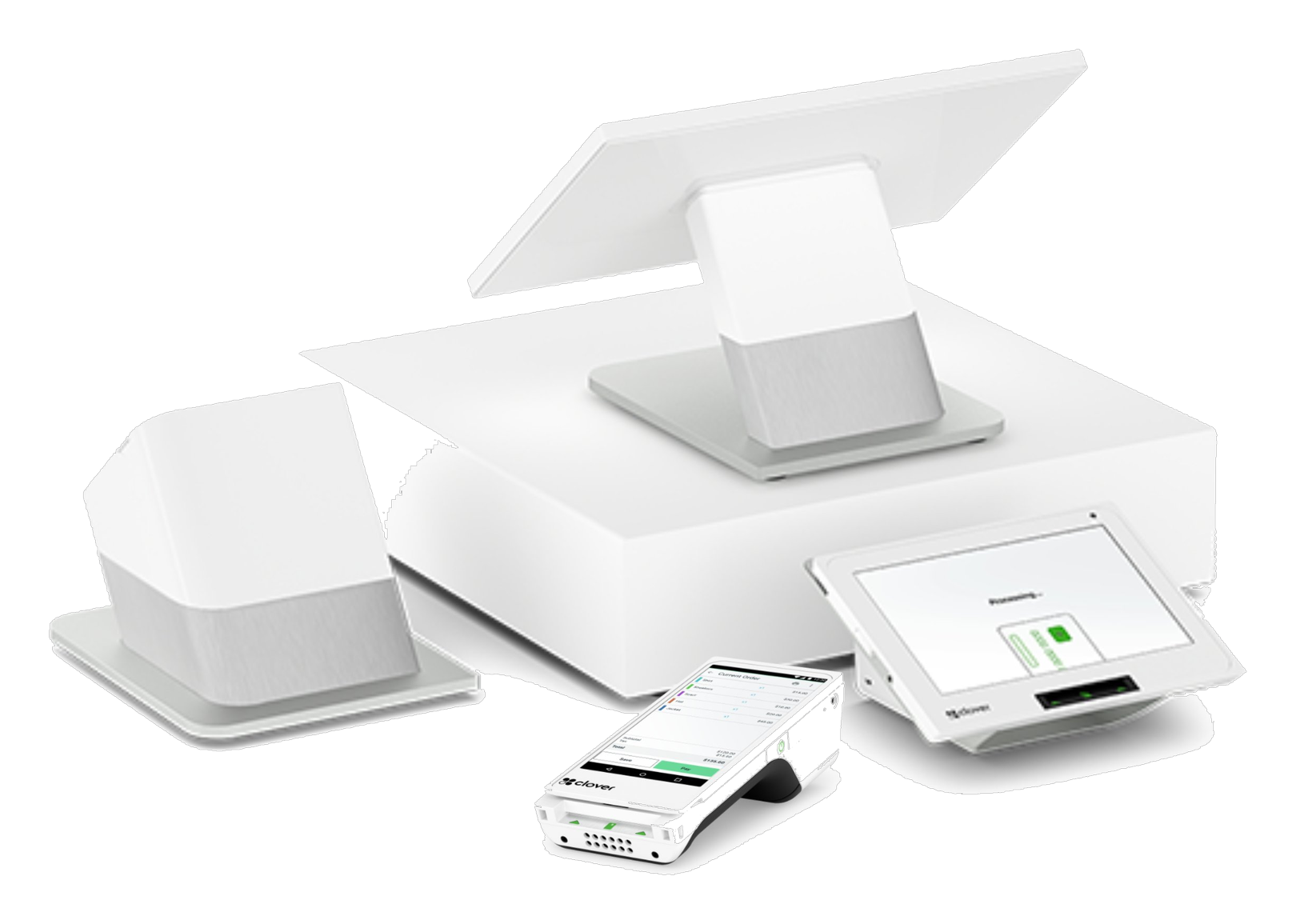 Pacta POS register: Clover Station, Mini, and Flex